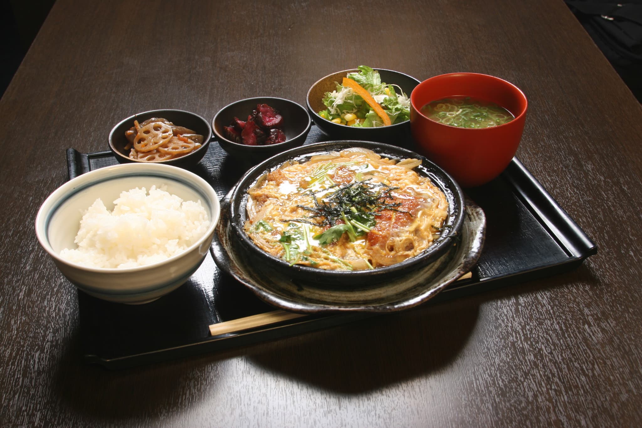 豚カツ煮定食